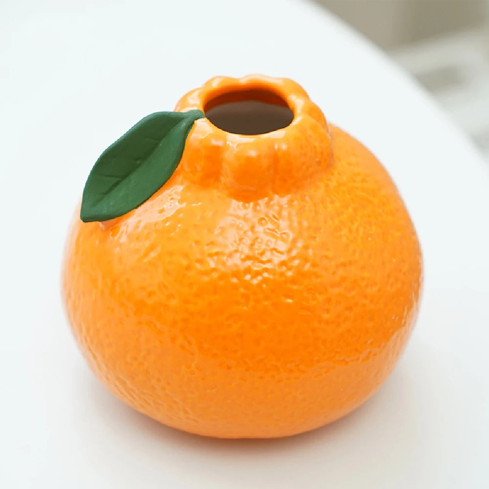 Orange Ceramic Vase