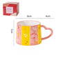 Ceramic Heart Pattern Mugs