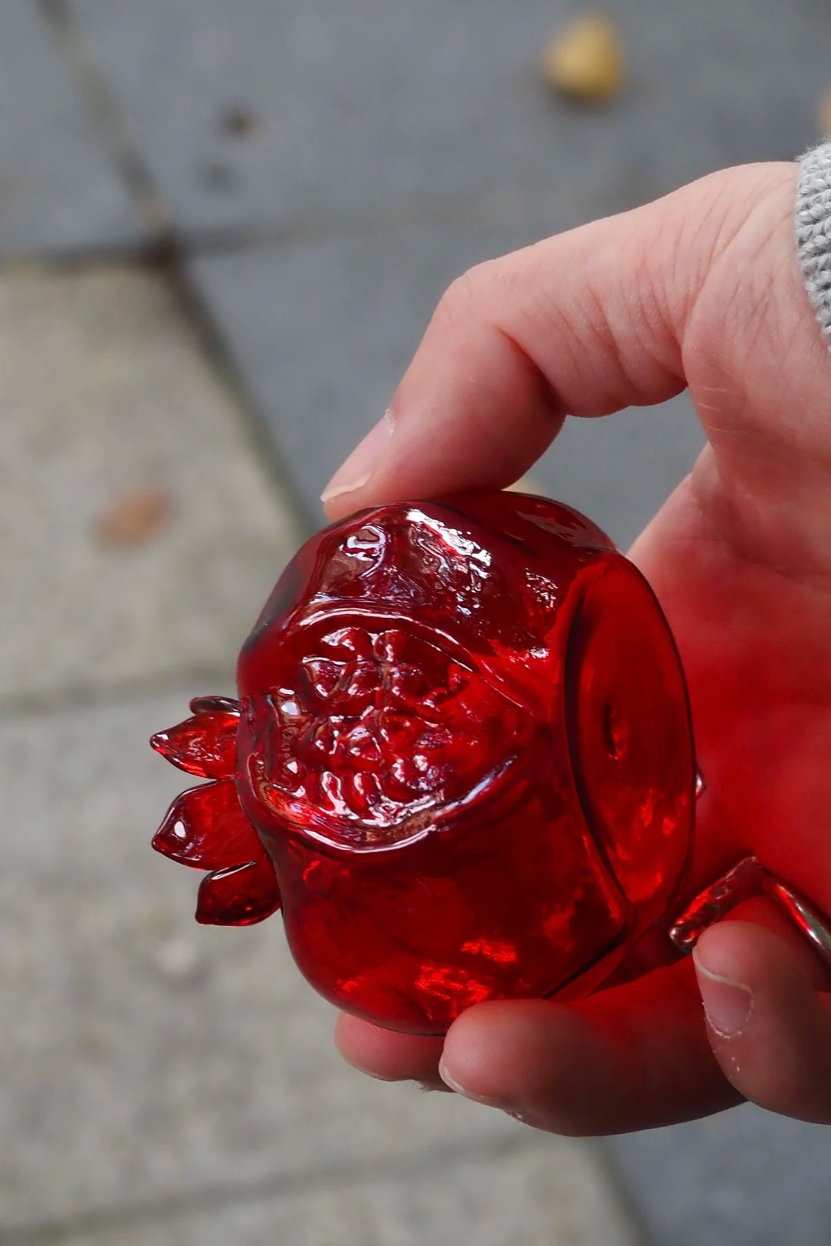 Pomegranate Glass Vase