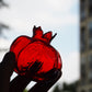 Pomegranate Glass Vase