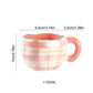 Hand Pinched Irregular Ceramic Patterned Mugs