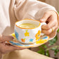Hand Pinched Irregular Ceramic Patterned Mugs