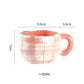 Hand Pinched Irregular Ceramic Patterned Mugs