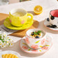 Hand Pinched Irregular Ceramic Patterned Mugs