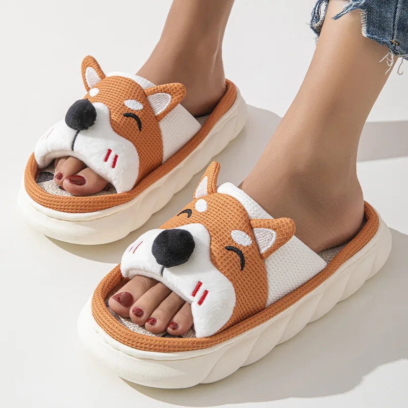 Cotton Animal Slippers