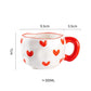 Hand Pinched Irregular Ceramic Patterned Mugs