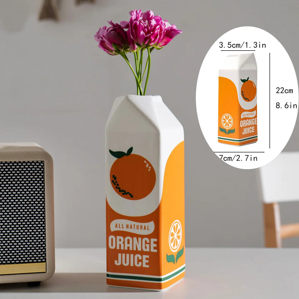 Juice Carton Vases