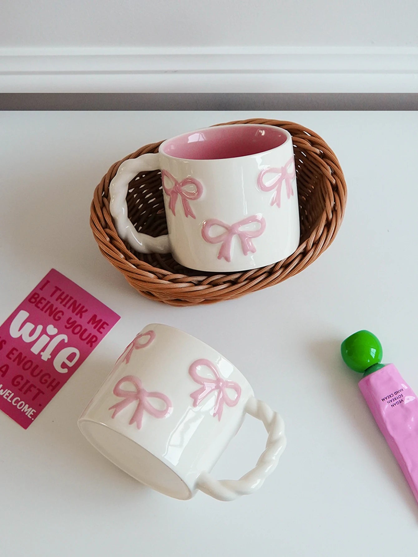 Dainty Bow Ceramic Mug