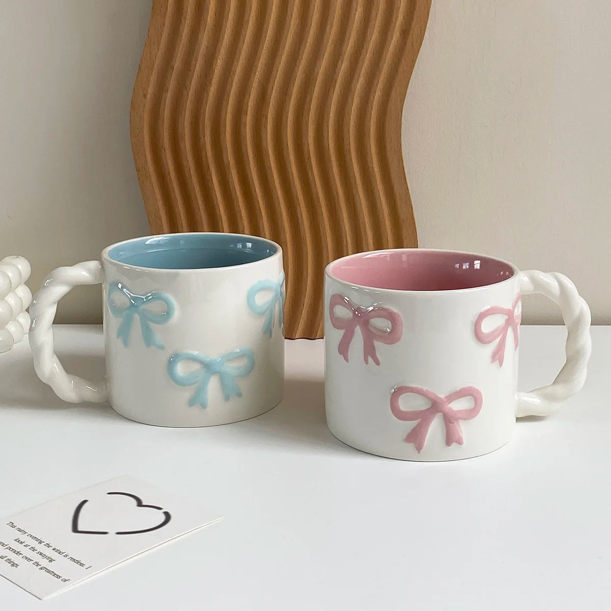 Dainty Bow Ceramic Mug
