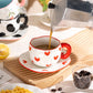 Hand Pinched Irregular Ceramic Patterned Mugs
