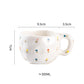 Hand Pinched Irregular Ceramic Patterned Mugs