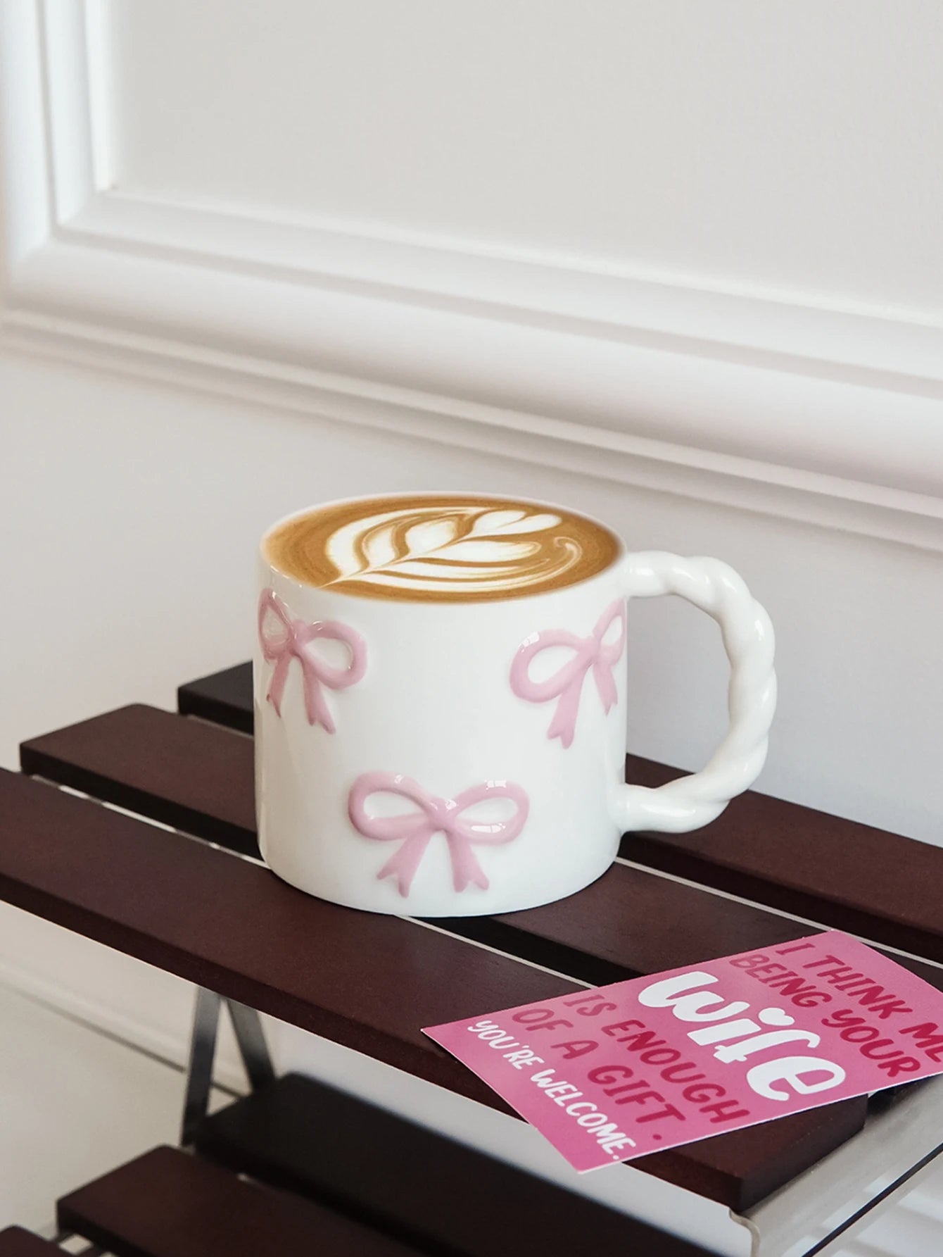 Dainty Bow Ceramic Mug