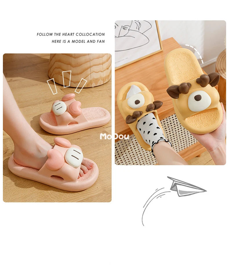 Animal Cartoon Foam Slippers