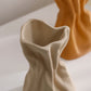 Crinkle Paper Bag Ceramic Vase