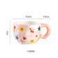 Hand Pinched Irregular Ceramic Patterned Mugs