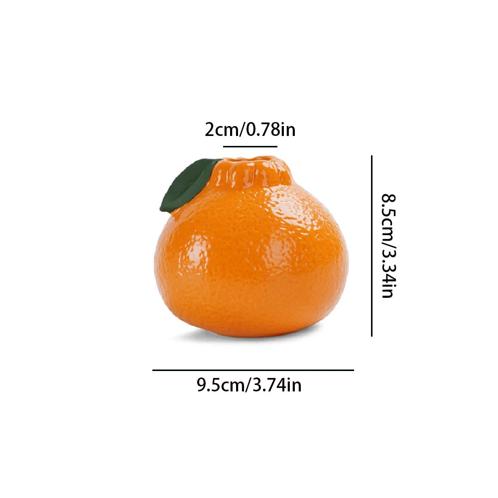 Orange Ceramic Vase