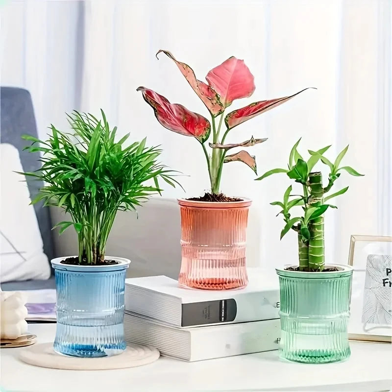 Double Layer Plastic Self Watering Planter