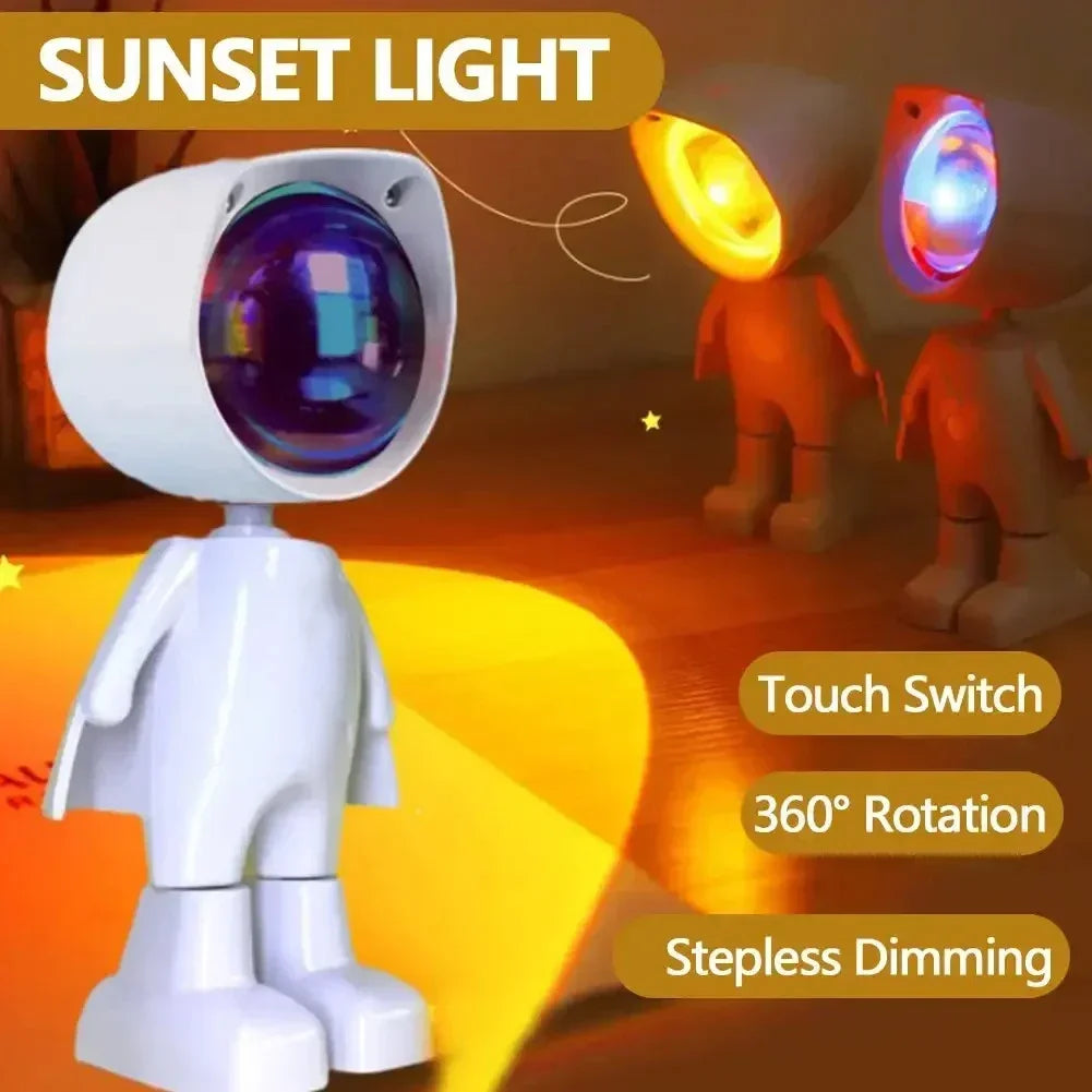 Astronaut Robot Sunset Lamp