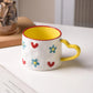 Ceramic Heart Pattern Mugs