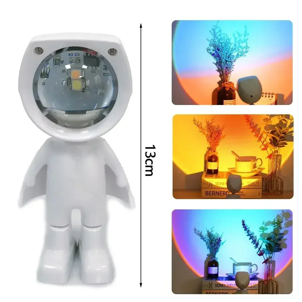 Astronaut Robot Sunset Lamp