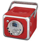 Red Boombox Portable CD Player