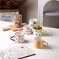 Ceramic Heart Pattern Mugs