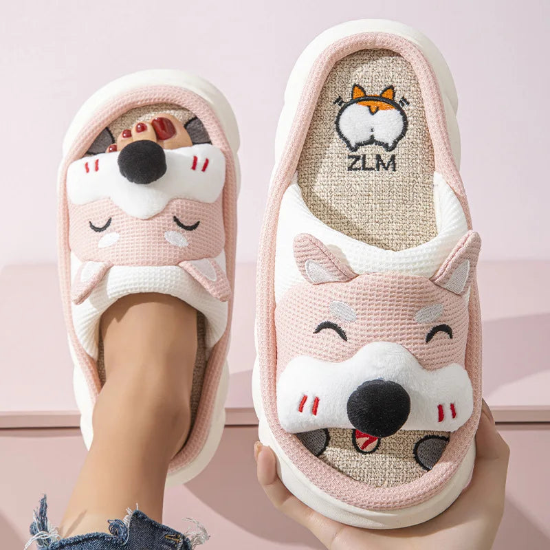 Cotton Animal Slippers