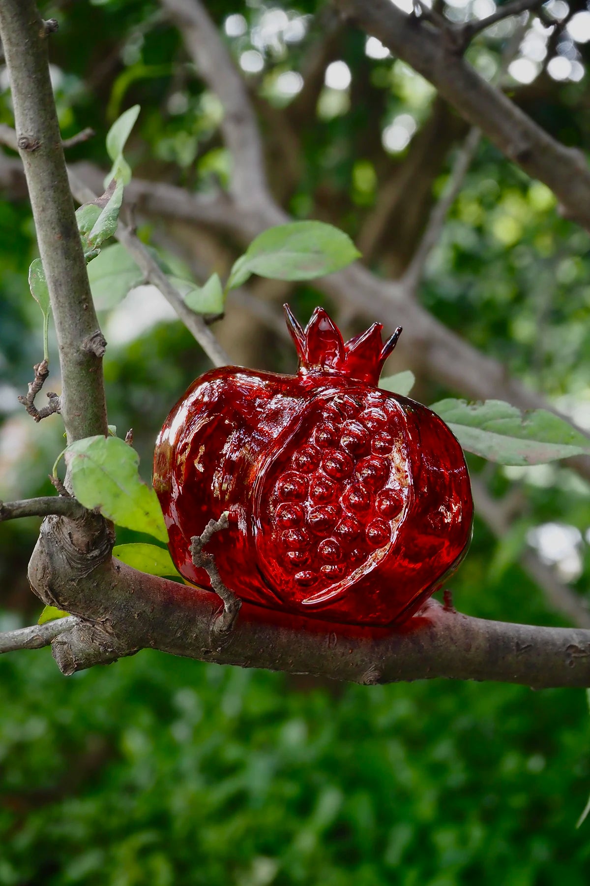 Pomegranate Glass Vase