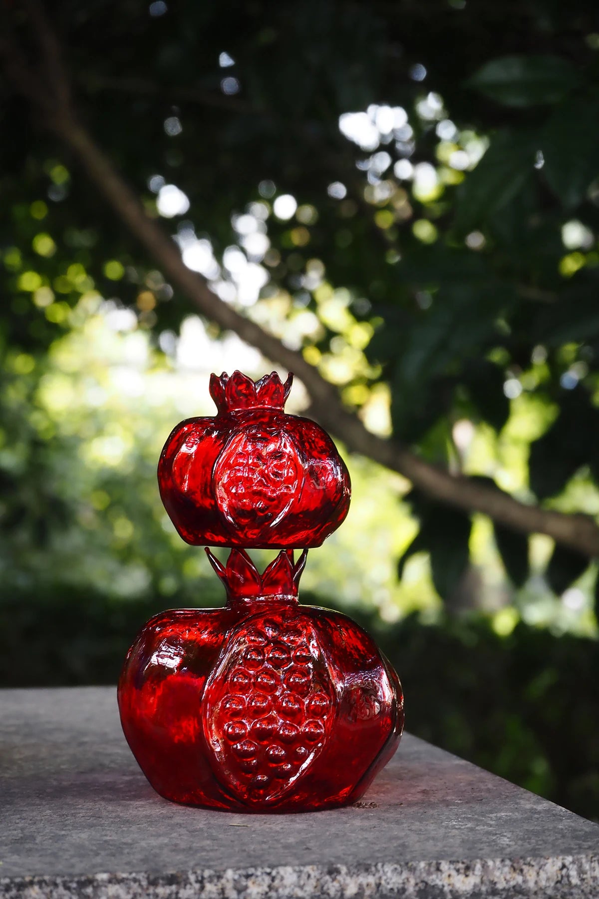 Pomegranate Glass Vase