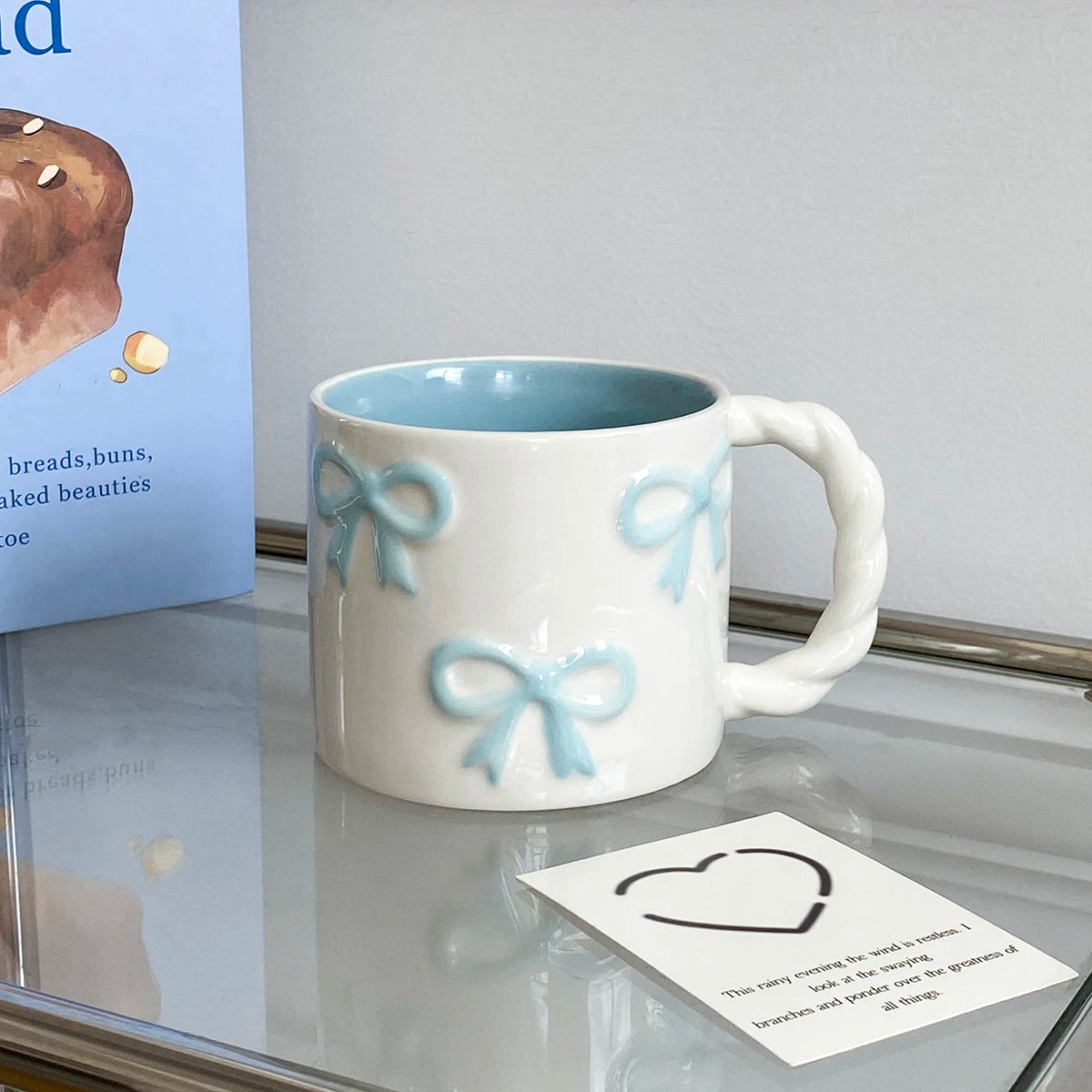 Dainty Bow Ceramic Mug