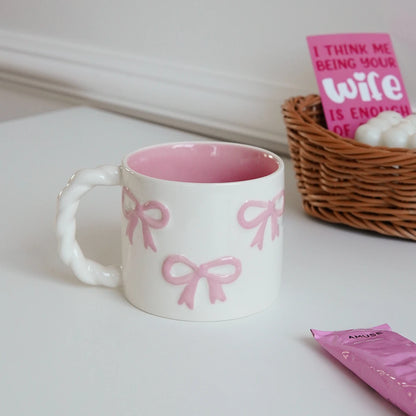 Dainty Bow Ceramic Mug