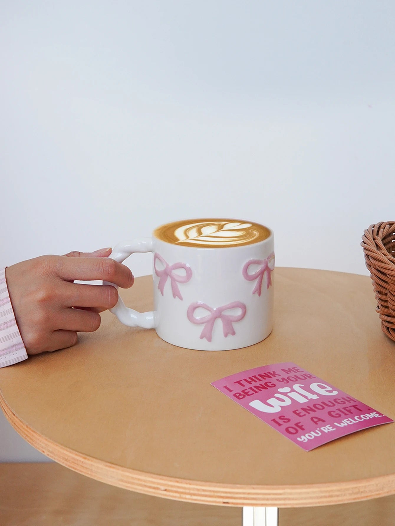 Dainty Bow Ceramic Mug