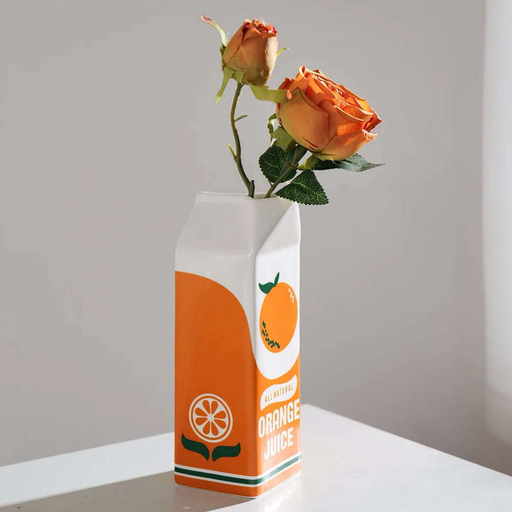 Juice Carton Vases