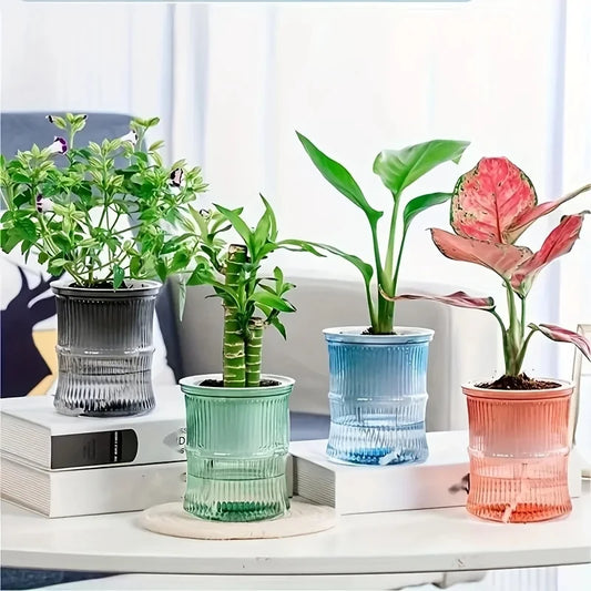 Double Layer Plastic Self Watering Planter
