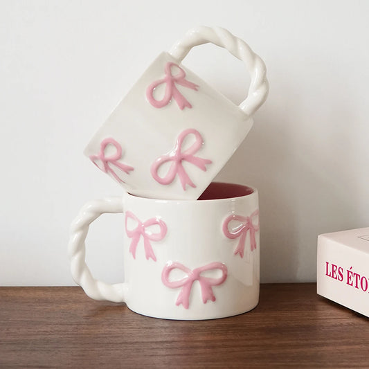 Dainty Bow Ceramic Mug