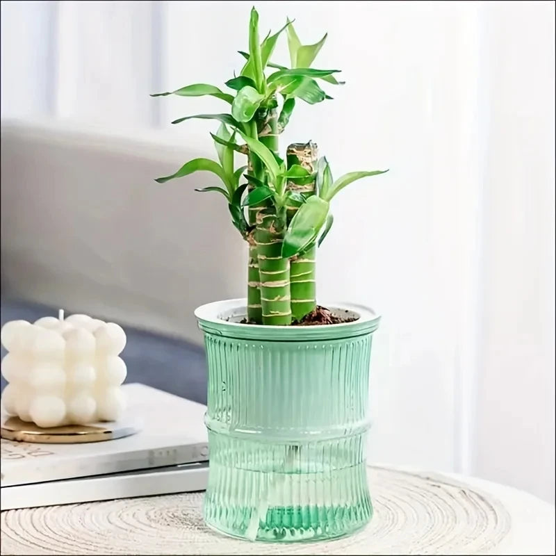 Double Layer Plastic Self Watering Planter