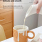 Ceramic Waffle Cone Mug With Lid & Spoon