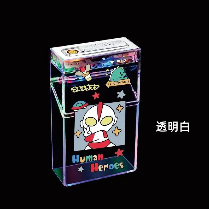 Transparent Cigarette Case Lighter