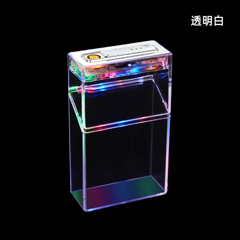 Transparent Cigarette Case Lighter