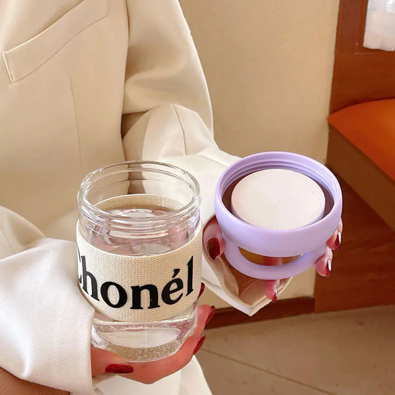 Chunky Handheld Glass Cup