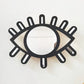 Wooden Eye-Shaped Wall Mirror