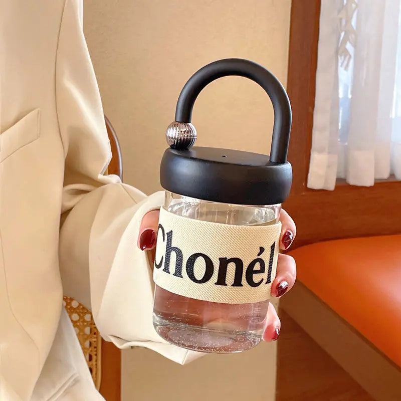 Chunky Handheld Glass Cup