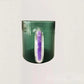 Vertical Pattern Colored Glass Cup