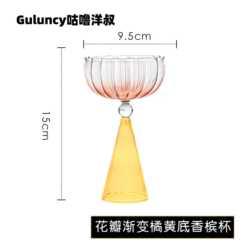 Irregular Design Glass Cup for Coffee, Milk, Juice
