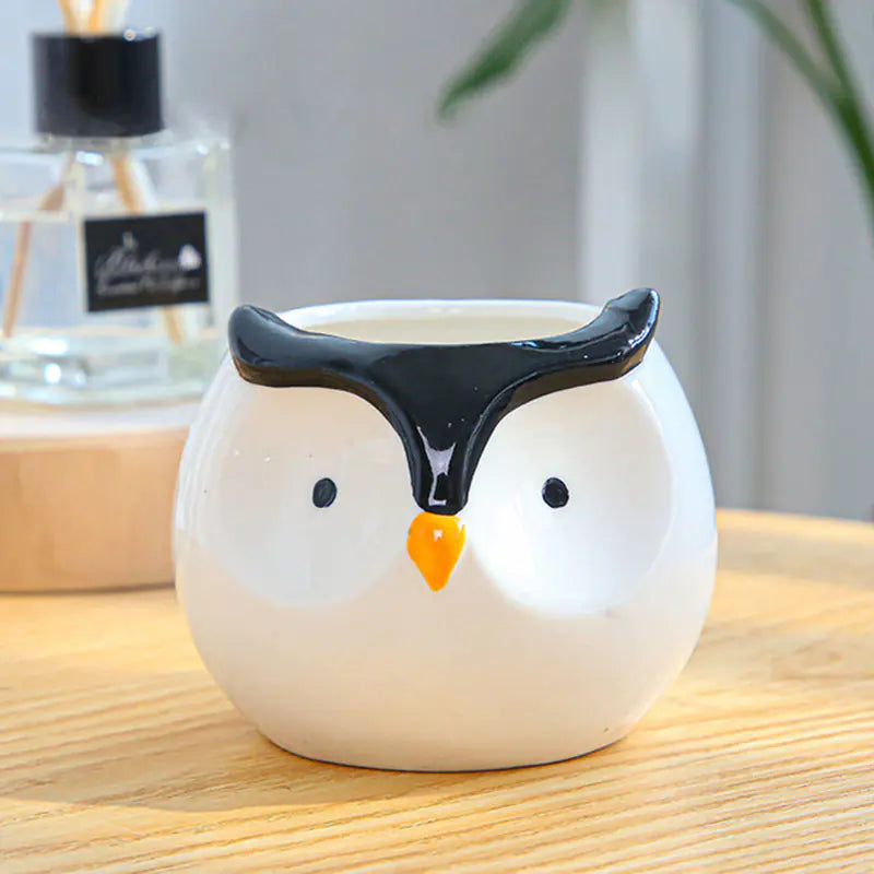 Cartoon Animal Ceramic Planter