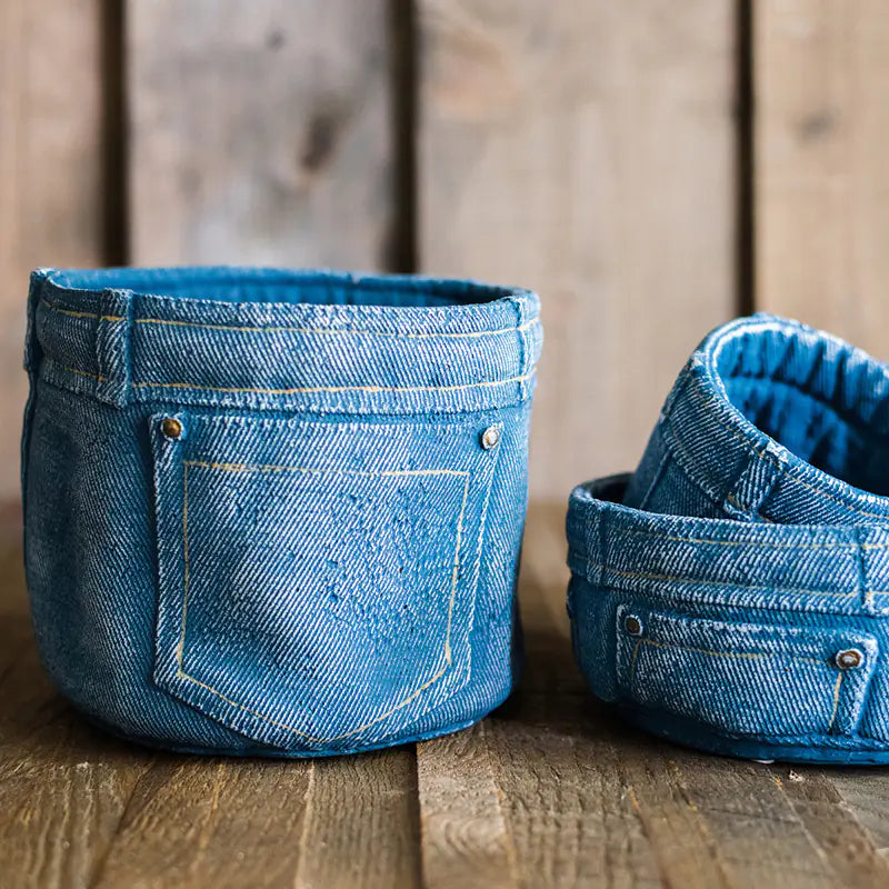Denim Pocket Planter
