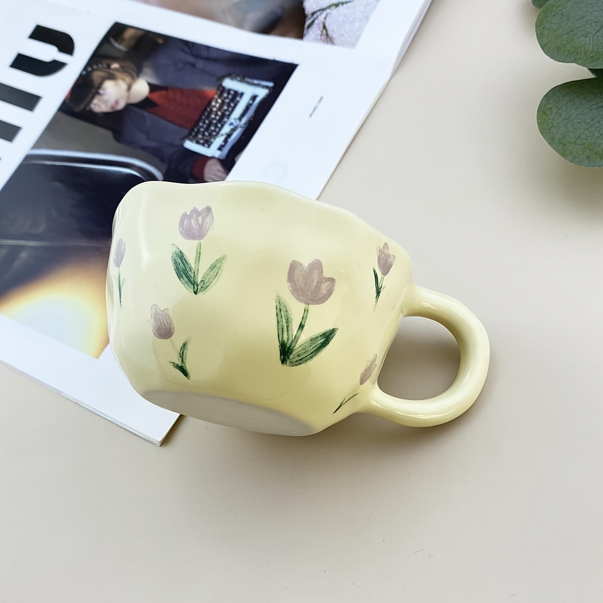 Flowers Pattern Ceramic Mug
