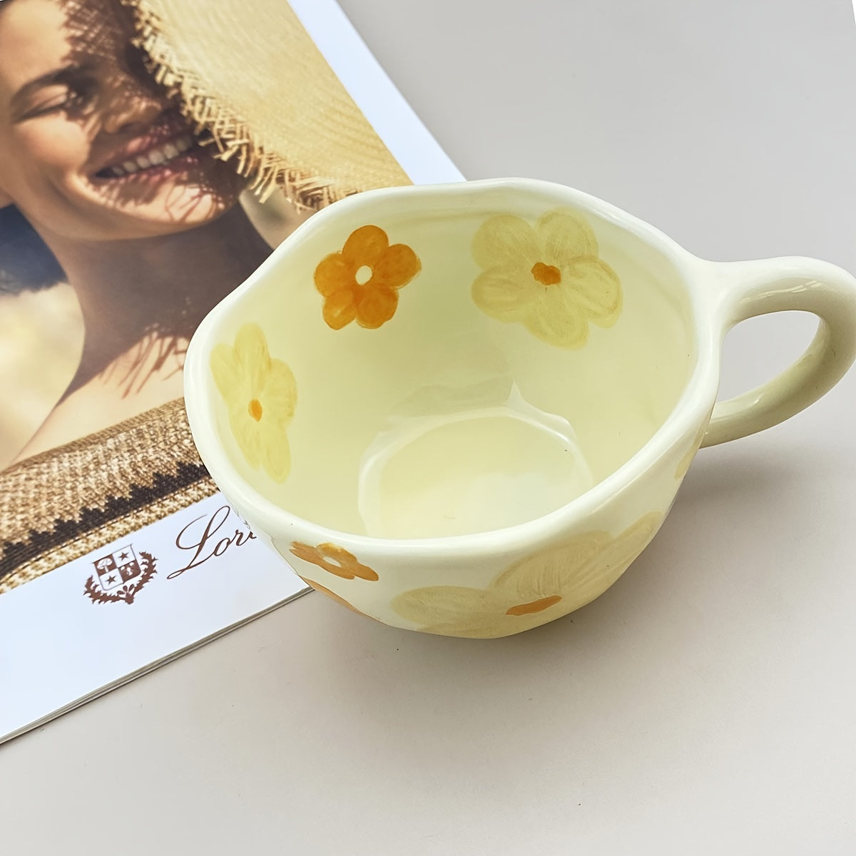 Flowers Pattern Ceramic Mug