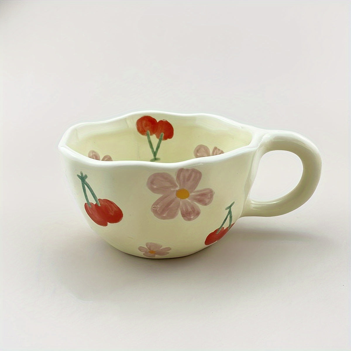 Flowers Pattern Ceramic Mug