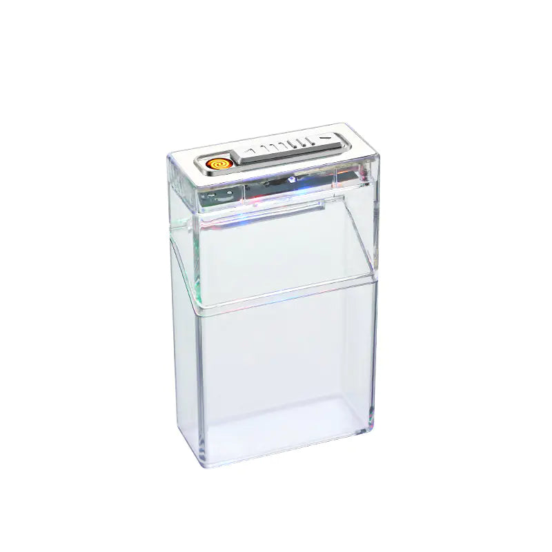 Transparent Cigarette Case Lighter